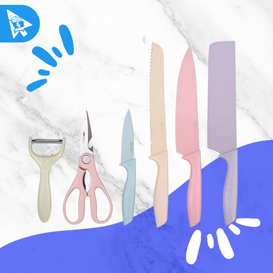 Set x6 Cuchillos Para Cocina