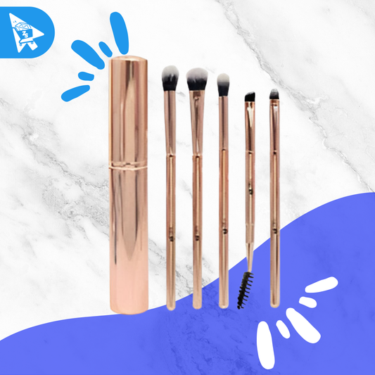 Kit x5 Brochas Ojos Metalica Trendy